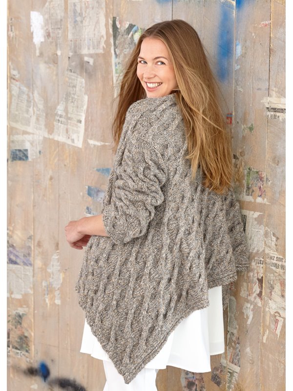 Lana Grossa CARDIGAN IM ZOPFMUSTER Sara