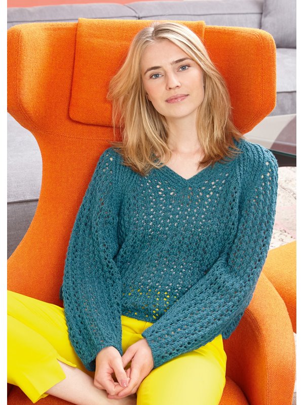 RAGLANPULLI IM LOCHMUSTER Alta Moda Alpaca von Lana Grossa