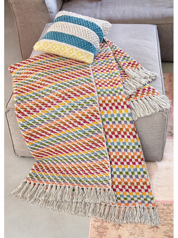 HÄKELDECKE IN FESTEN MASCHEN UND STÄBCHEN Landlust Merino 180 von Lana Grossa