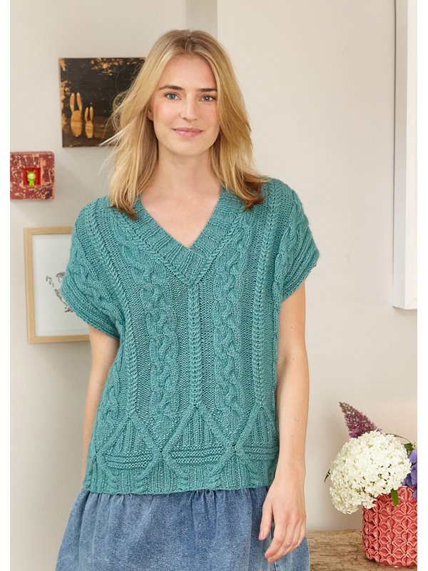 XL-TOP IM ARANMUSTER Brigitte No. 2 von Lana Grossa