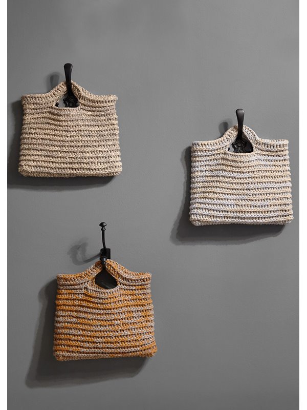 HÄKELTASCHE IN RELIEFSTÄBCHEN Mille II von Lana Grossa