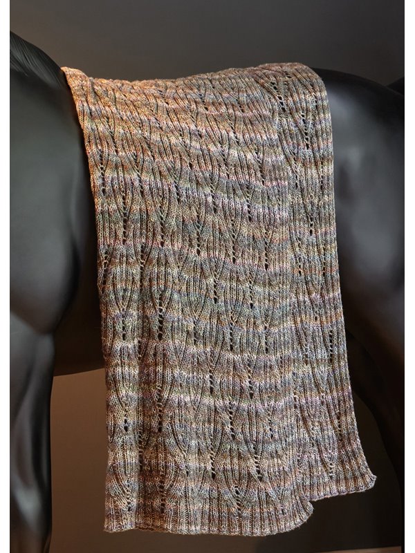 Lana Grossa DECKE IM RAUTEN-RIPPENLOCHMUSTER Tropico