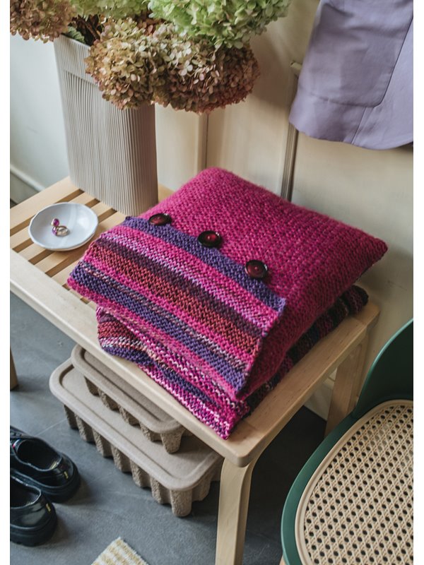 KISSEN Brigitte No. 2, Cool Wool Big, Colorissimo & Bingo Mélange von Lana Grossa