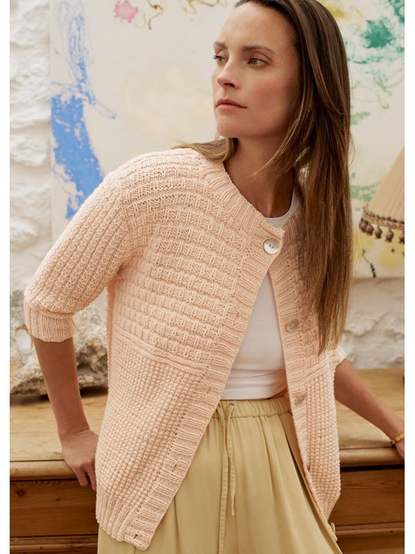CARDIGAN IM RECHTSLINKS- MUSTERMIX Cool Wool Big von Lana Grossa