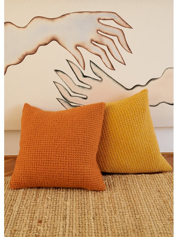 KISSENHÜLLEN IN TUNESISCHER HÄKELEI Ecopuno Chunky von Lana Grossa