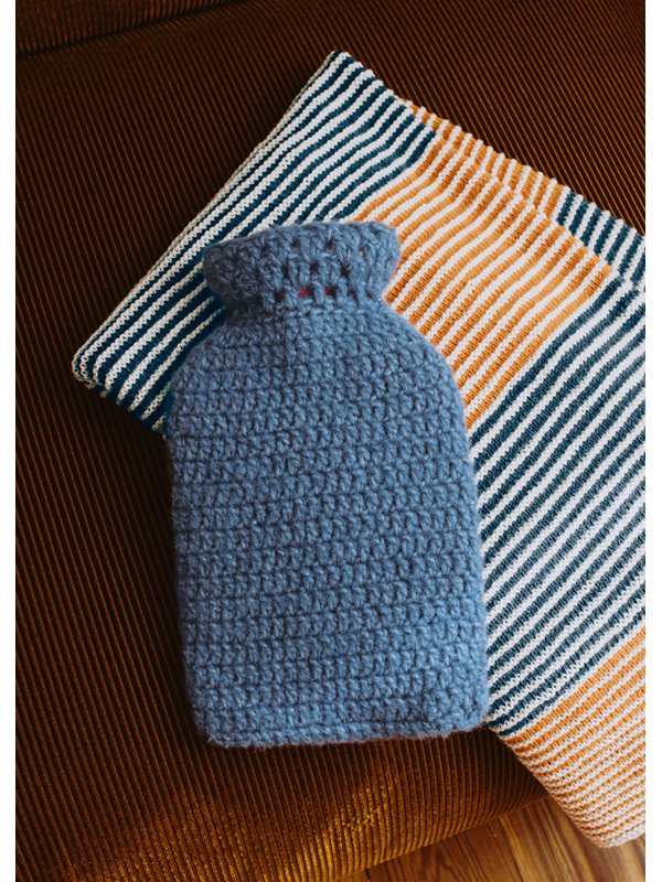 Lana Grossa WÄRMFLASCHENBEZUG IN STÄBCHEN Ecopuno Chunky