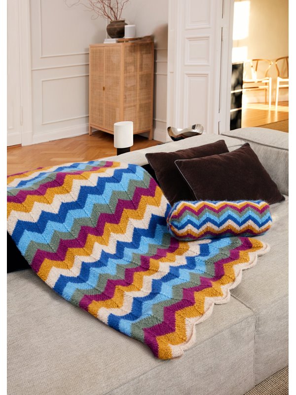 GESTREIFTE DECKE Alpaca Air II von Lana Grossa