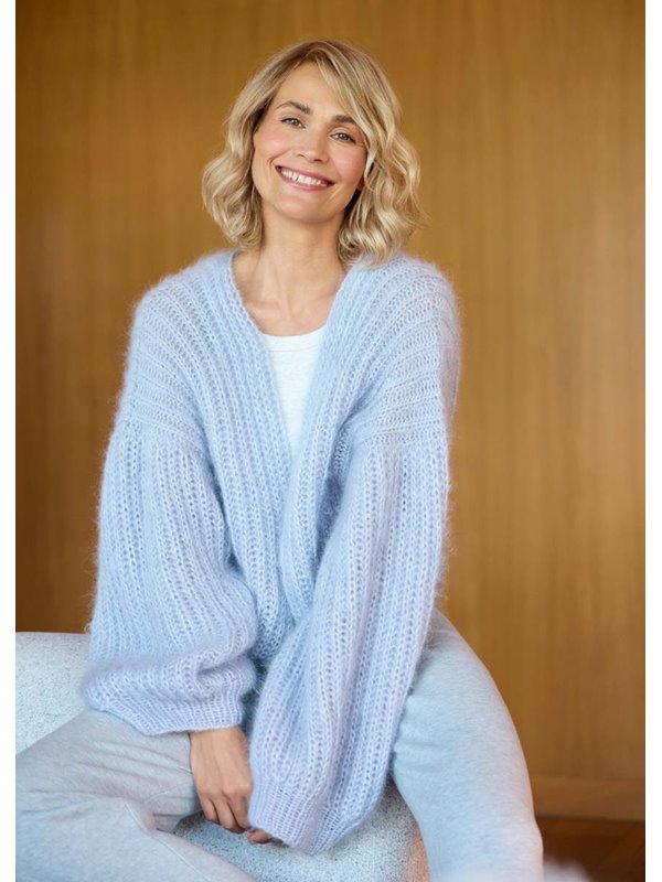 JACKE IM PATENTMUSTER Silkhair von Lana Grossa