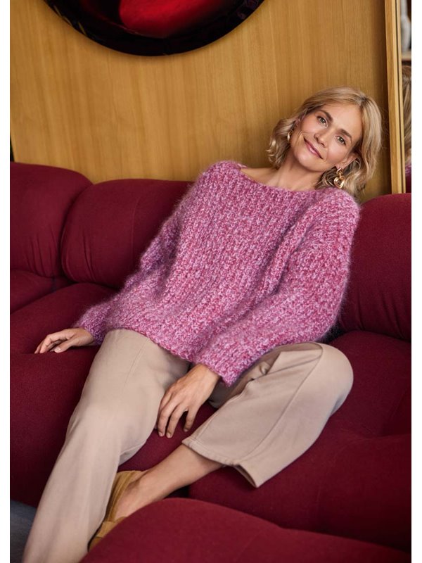 PULLOVER IM HALBPATENTMUSTER Mohair Moda von Lana Grossa