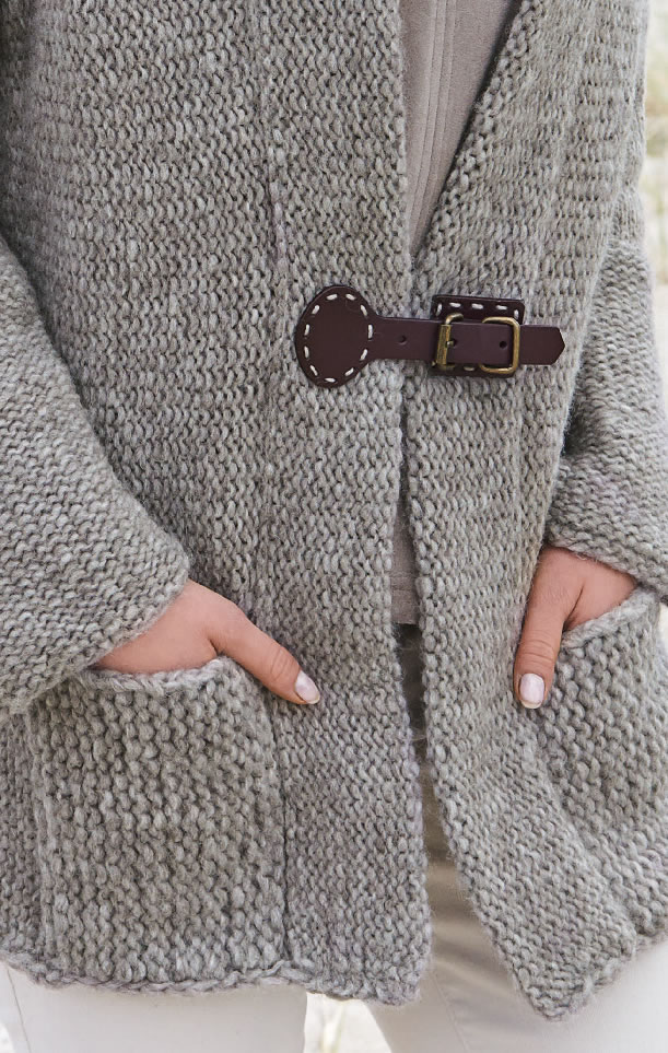 Lana Grossa JACKE MIT TASCHEN Merino Air/Yak Merino