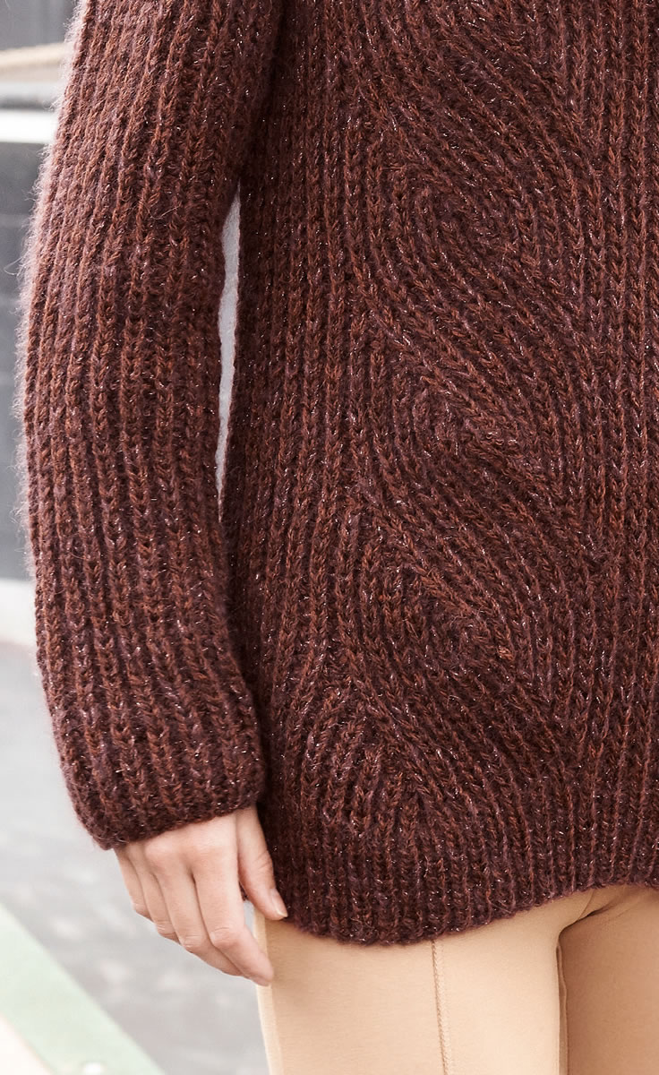 Lana Grossa PULLI IM PATENT-ZOPFMUSTER AM Alpaca/Splendid