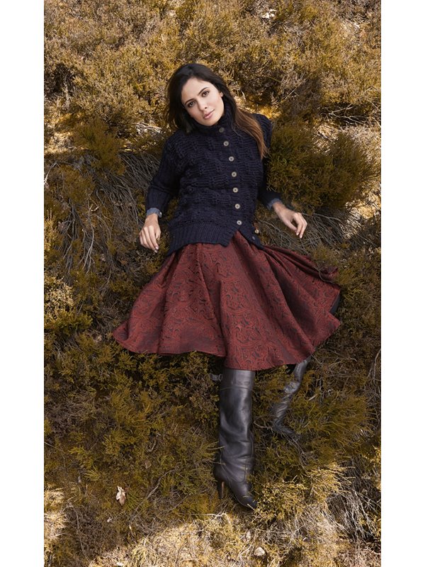 JACKE IM ÄHRENMUSTER Alta Moda Alpaca von Lana Grossa