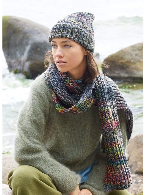 SCHAL IM PATENTMUSTER Gomitolo 200/Cool Wool von Lana Grossa