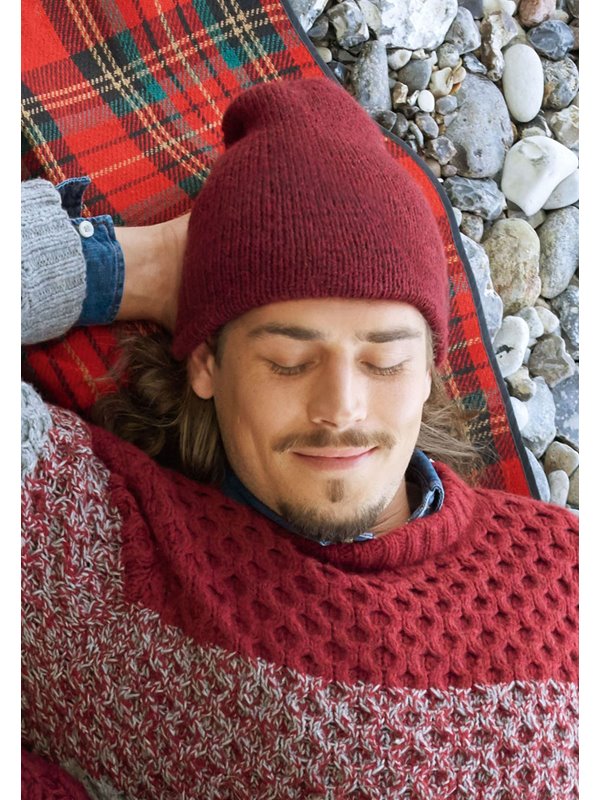 HERRENMÜTZE GEDOPPELT GLATT RECHTS Alta Moda Alpaca von Lana Grossa