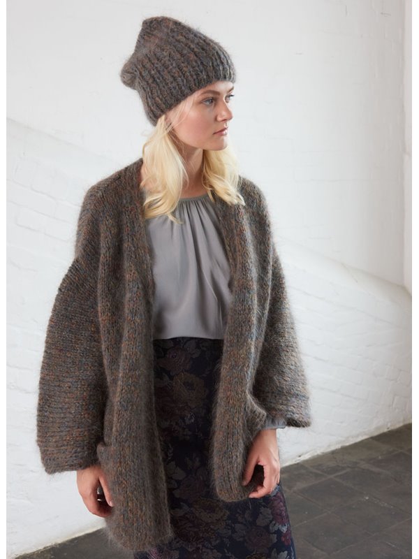 JACKE MIT EINGESTRICKTEN TASCHEN Mohairlana von Lana Grossa