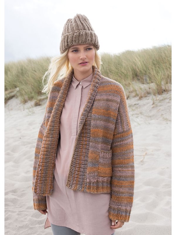 JACKE MIT TASCHEN UND SCHALKRAGEN Alta Moda Superbaby Color von Lana Grossa