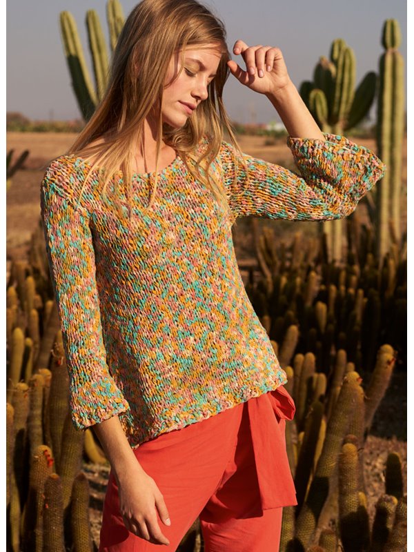 Lana Grossa PULLI MIT TROMPETENÄRMELN Pezza