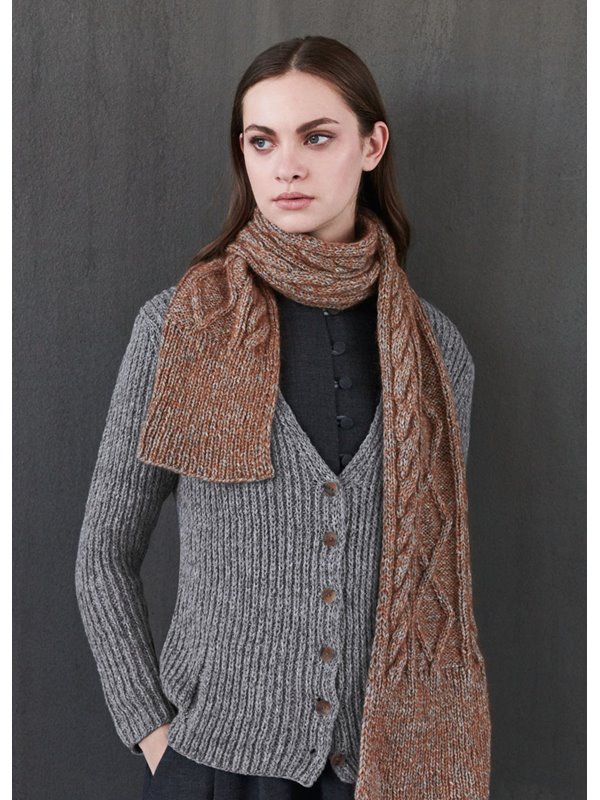 CARDIGAN IM HALBPATENTMUSTER Smokey von Lana Grossa