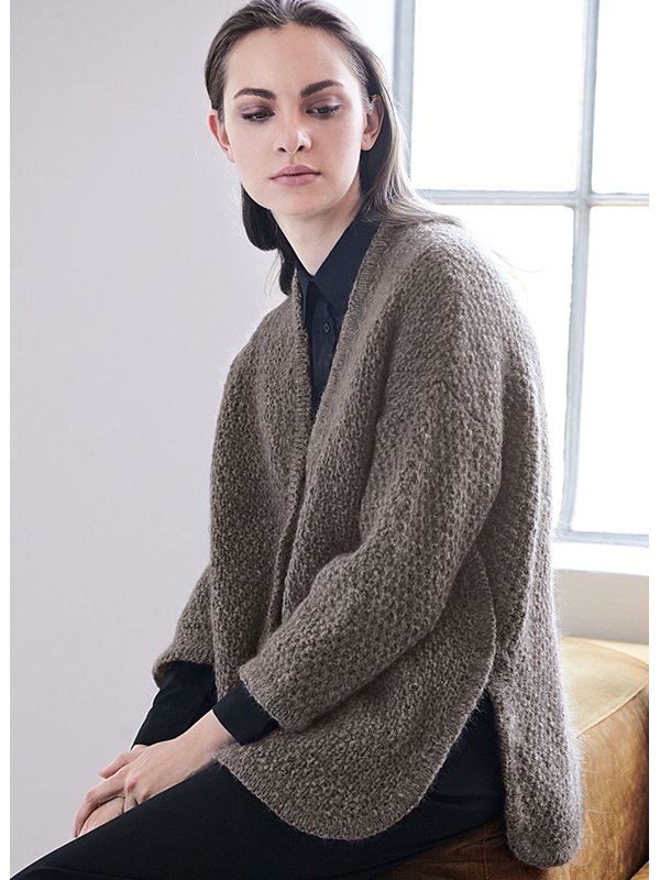 JACKE IM REISMUSTER Cool Air Fine/Silkhair Lusso von Lana Grossa