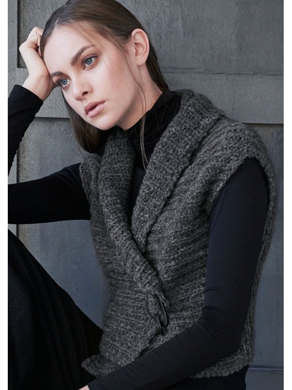 WESTE IM HALBPATENTMUSTER Peloso/Cool Wool Fine von Lana Grossa