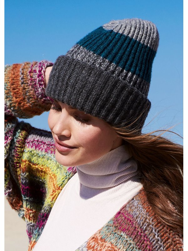 MÜTZE IM PATENTMUSTER Cashmere 16 Fine von Lana Grossa