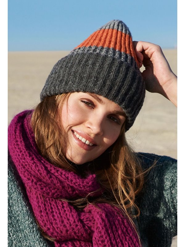 MÜTZE IM PATENTMUSTER Cashmere 16 Fine von Lana Grossa
