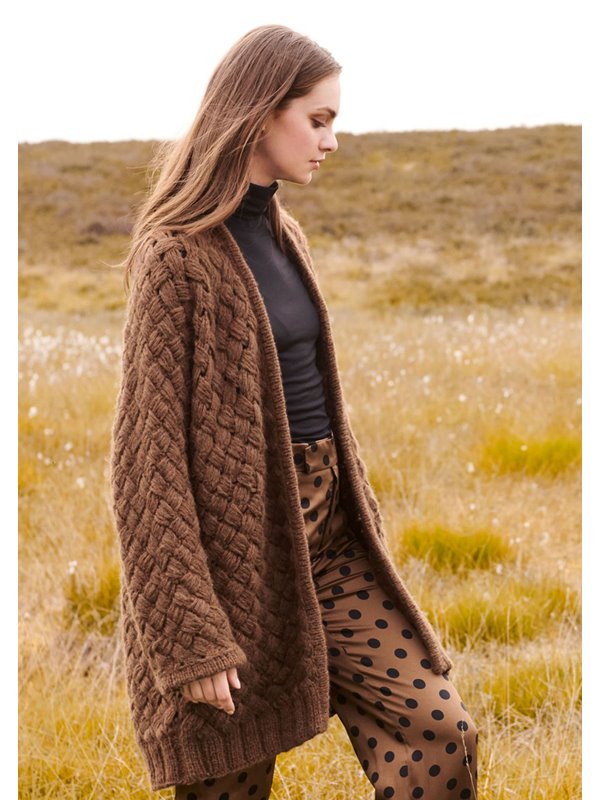 KIMONO-KURZMANTEL IM FLECHTMUSTER Lala Berlin Lovely von Lana Grossa