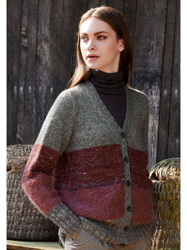 JACKE GLATT LINKS UND GLATT RECHTS Smokey/Only Tweed/Peloso von Lana Grossa