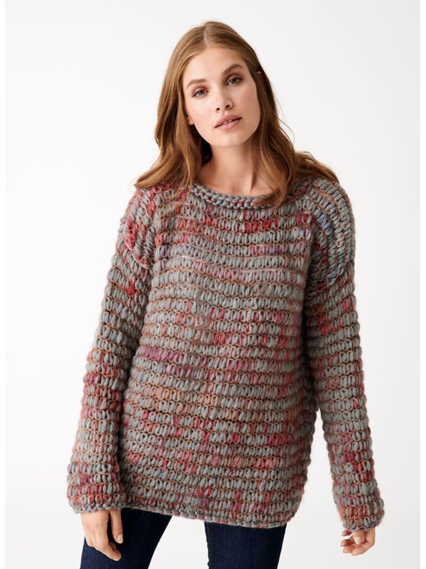PULLI GLATT RECHTS Weekend Color/Silkhair Lusso von Lana Grossa