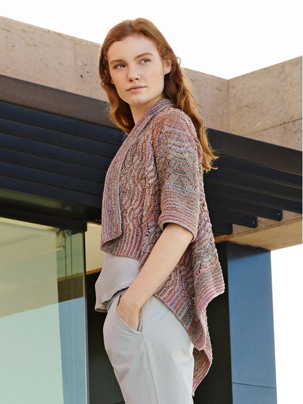 ZIPFELJACKE IM AJOURMUSTER A Mano/Ombra von Lana Grossa