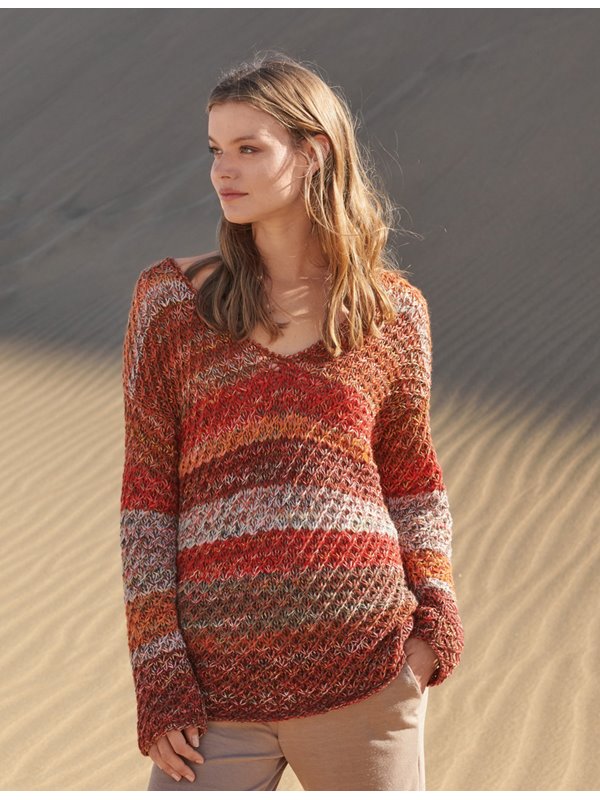PULLI IM STERNCHENMUSTER Ecopuno/Pappagallo von Lana Grossa