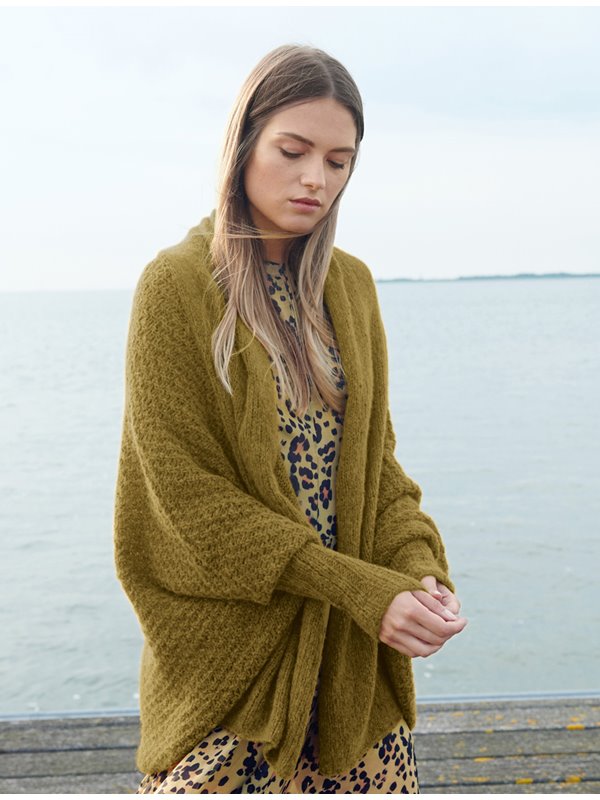 Lana Grossa JACKE IM WÜRFELMUSTER MIT SCHALTEIL Cool Air Fine