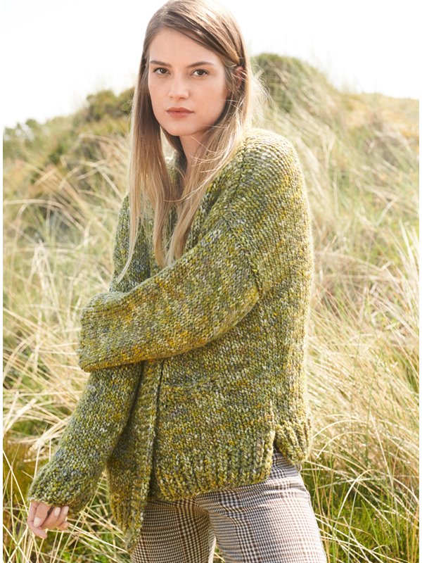 JACKE GLATT RECHTS MIT TASCHEN Lala Berlin Chunky von Lana Grossa