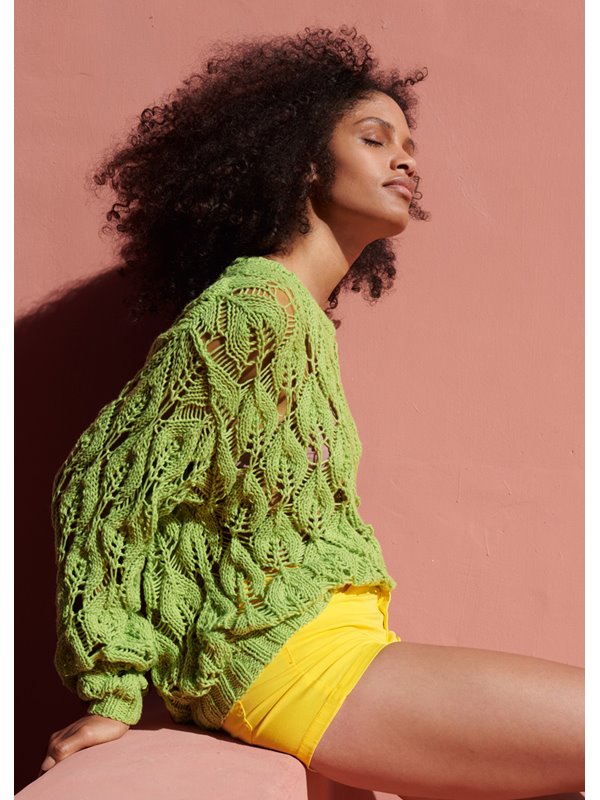 PULLI IM BLATTAJOURMUSTER Fourseason von Lana Grossa