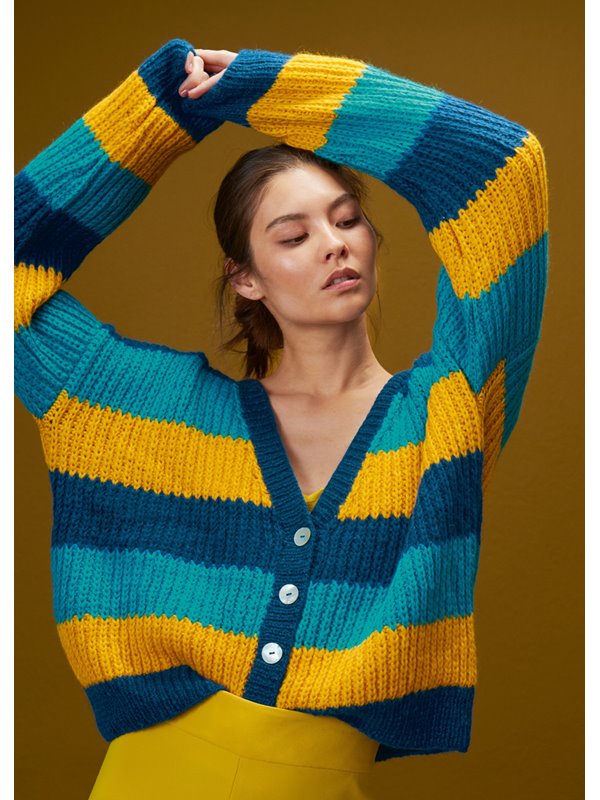 CARDIGAN IM HALBPATENTMUSTER Brigitte No. 2 von Lana Grossa