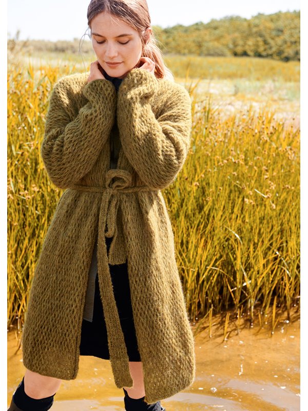 Lana Grossa MANTEL IM HEBEMASCHENMUSTER Nuvoletta