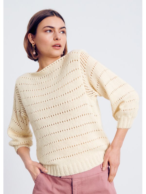 PULLI MIT LOCHMUSTER Ecopuno von Lana Grossa