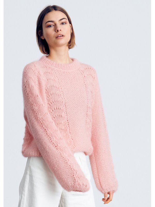 PULLI IN VERSCHIEDENEN MUSTERSTREIFEN Silkhair von Lana Grossa