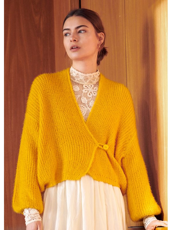 Lana Grossa JACKE IM HALBPATENTMUSTER Per Fortuna