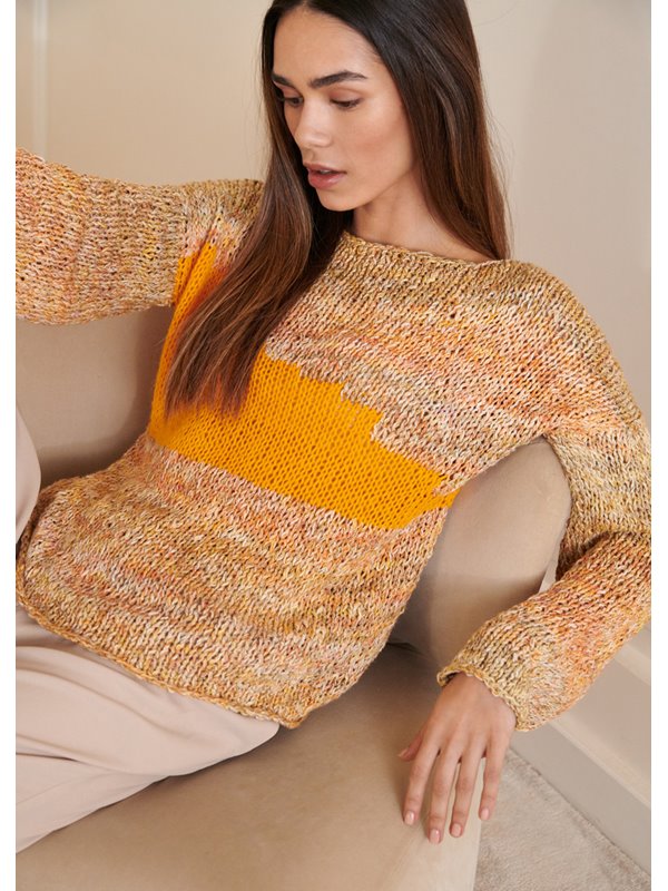 Lana Grossa PULLI MIT EINSTRICKMUSTER About Berlin Vanity & Allora