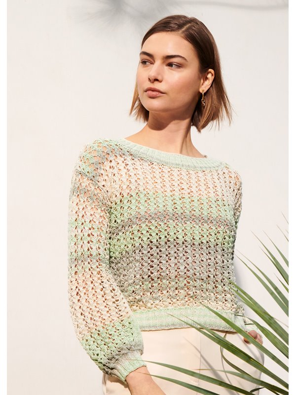 PULLI IM LOCHMUSTER Aruba von Lana Grossa