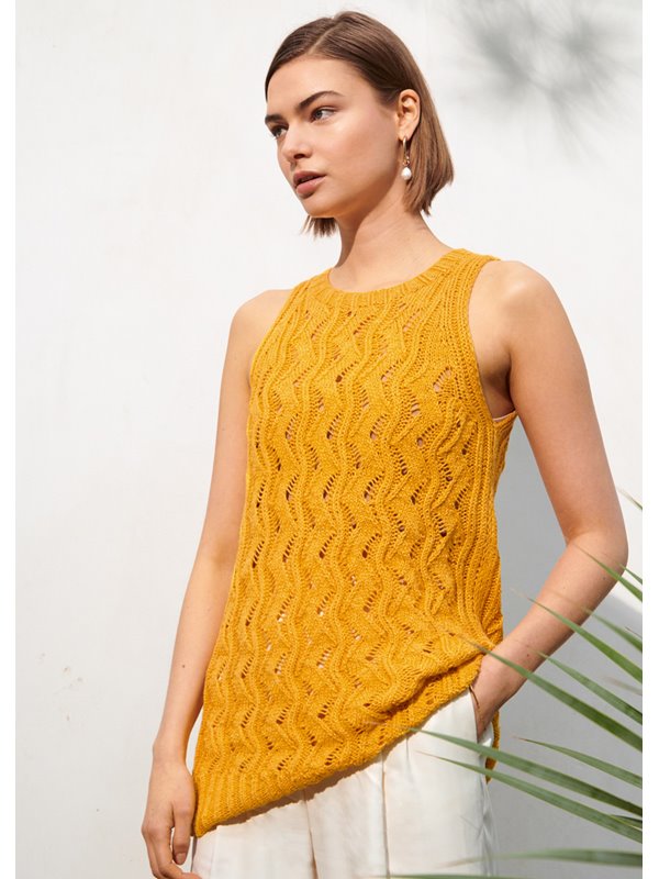 TOP IM AJOURMUSTER Linarte von Lana Grossa