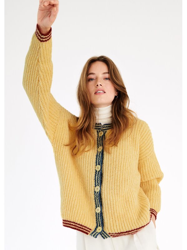 Lana Grossa JACKE IM HALBPATENTMUSTER Baby Light