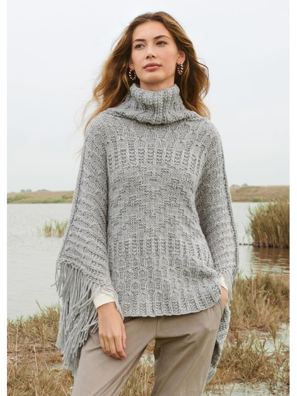 PONCHO IM MUSTERMIX Alta Moda Cashmere 16 von Lana Grossa