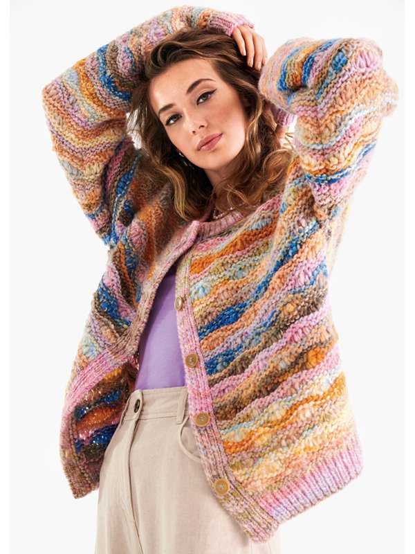 Lana Grossa GESTREIFTE JACKE IM WELLENMUSTER Lala Berlin Stripy