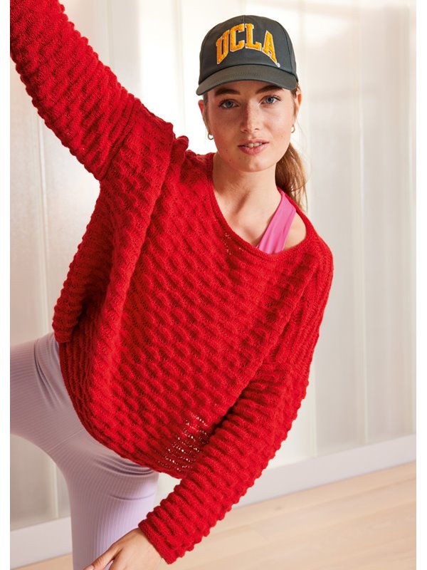 PULLOVER MIT BIESENMUSTER Ecopuno von Lana Grossa