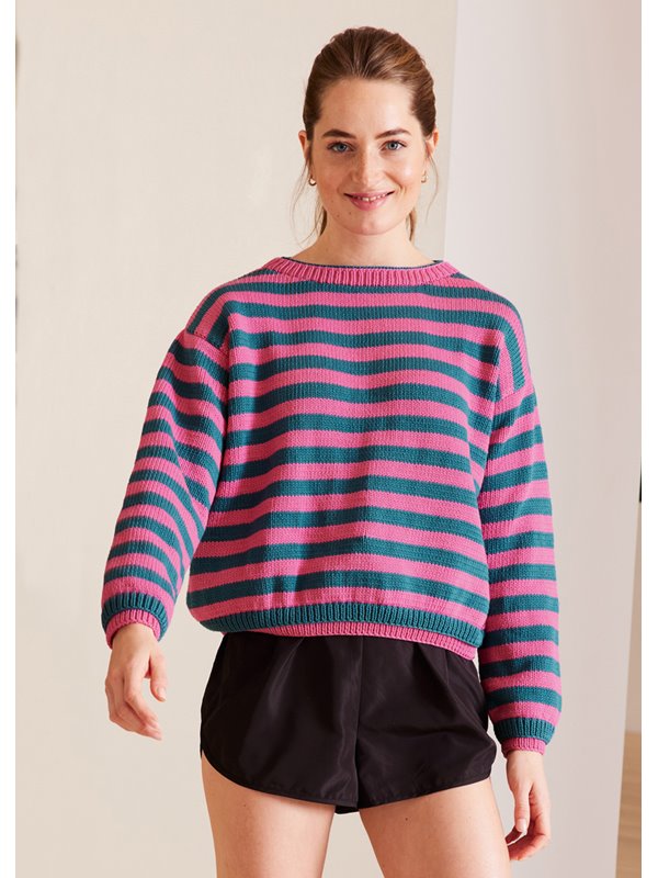 STREIFENPULLOVER GLATT RECHTS Riserva von Lana Grossa