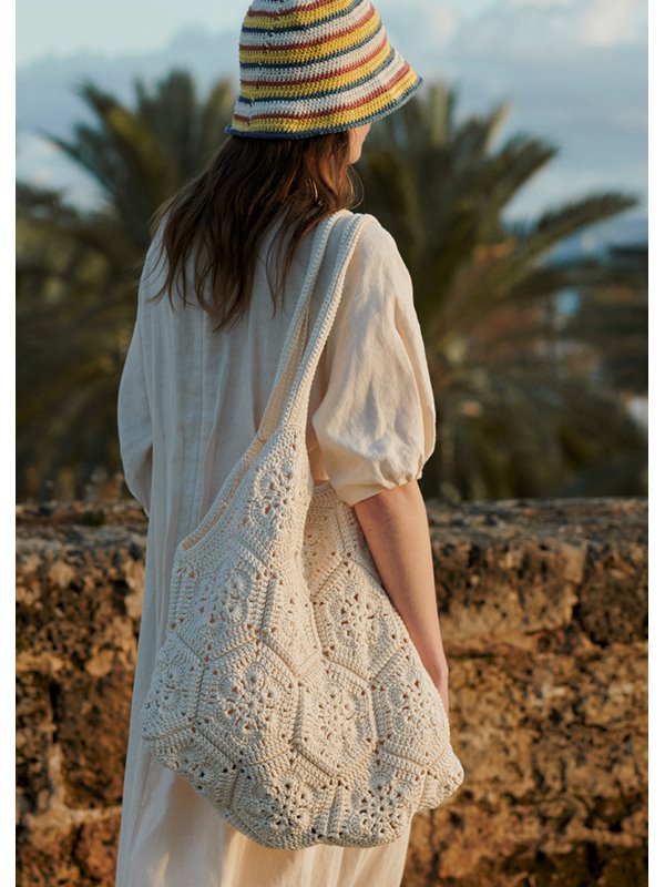 Lana Grossa GEHÄKELTER SHOPPER Riserva