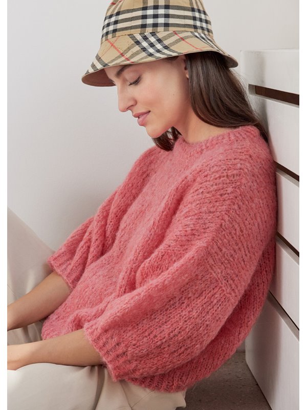 PULLOVER Natural Alpaca Lungo von Lana Grossa