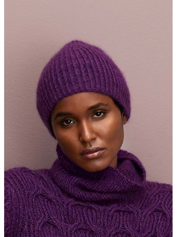 RIPPENMÜTZE Silkhair & Ecopuno von Lana Grossa